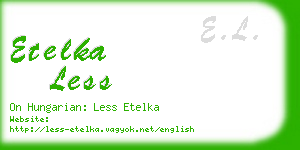 etelka less business card